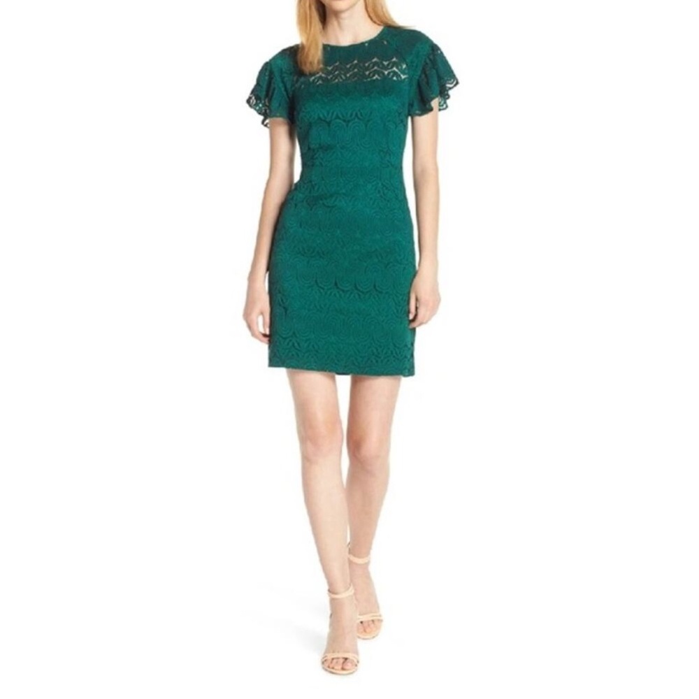 Trina Turk Mai Tai Dress Emerald Size 4